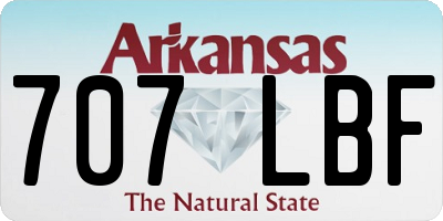 AR license plate 707LBF
