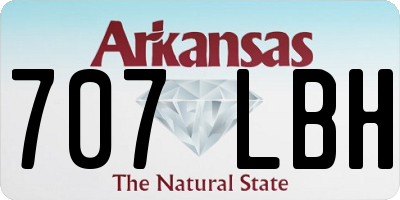 AR license plate 707LBH