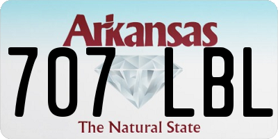 AR license plate 707LBL