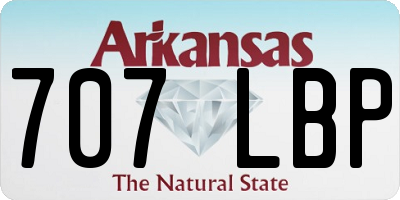 AR license plate 707LBP