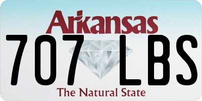 AR license plate 707LBS