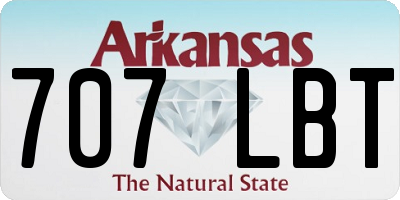 AR license plate 707LBT