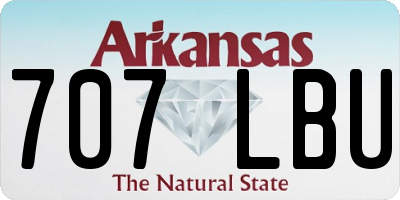 AR license plate 707LBU