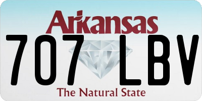 AR license plate 707LBV