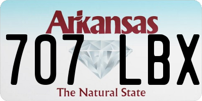 AR license plate 707LBX