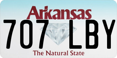AR license plate 707LBY