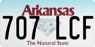 AR license plate 707LCF