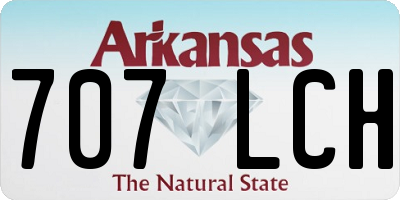 AR license plate 707LCH