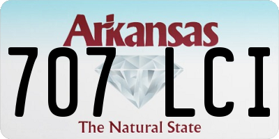 AR license plate 707LCI