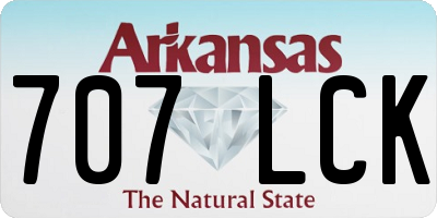AR license plate 707LCK