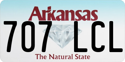 AR license plate 707LCL