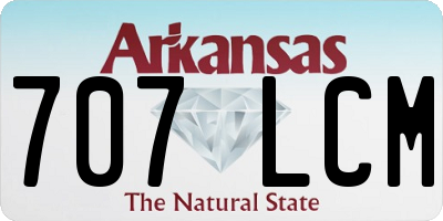 AR license plate 707LCM
