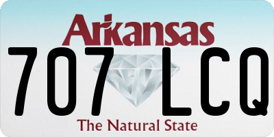 AR license plate 707LCQ