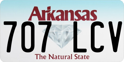 AR license plate 707LCV