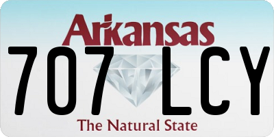 AR license plate 707LCY