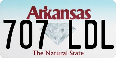 AR license plate 707LDL