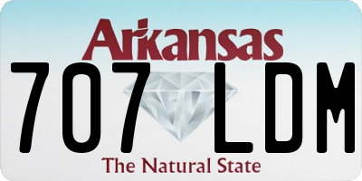 AR license plate 707LDM