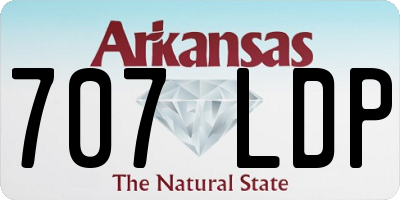 AR license plate 707LDP