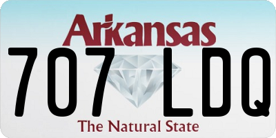AR license plate 707LDQ