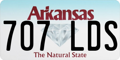 AR license plate 707LDS