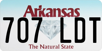 AR license plate 707LDT