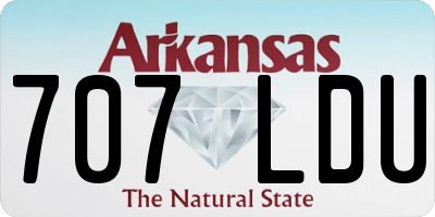 AR license plate 707LDU