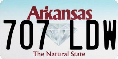 AR license plate 707LDW