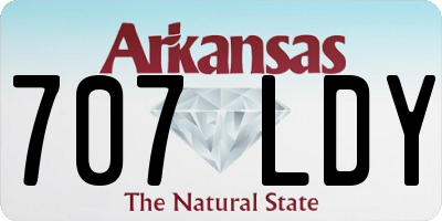 AR license plate 707LDY