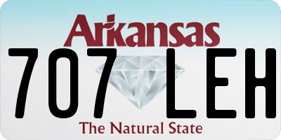 AR license plate 707LEH