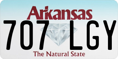 AR license plate 707LGY