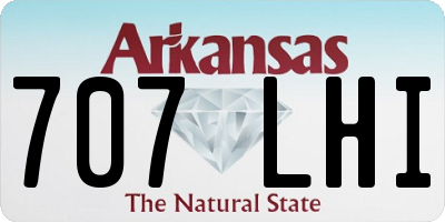 AR license plate 707LHI