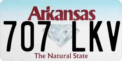 AR license plate 707LKV
