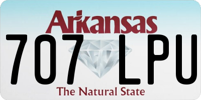 AR license plate 707LPU