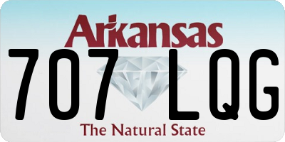 AR license plate 707LQG
