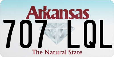 AR license plate 707LQL