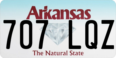 AR license plate 707LQZ