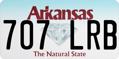 AR license plate 707LRB