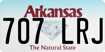 AR license plate 707LRJ