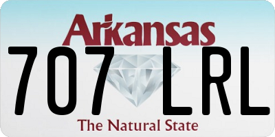 AR license plate 707LRL
