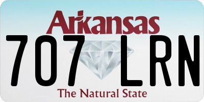 AR license plate 707LRN