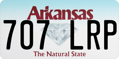 AR license plate 707LRP