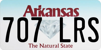 AR license plate 707LRS