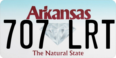 AR license plate 707LRT