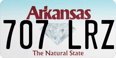 AR license plate 707LRZ