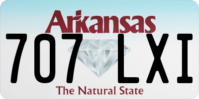 AR license plate 707LXI