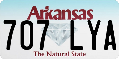AR license plate 707LYA