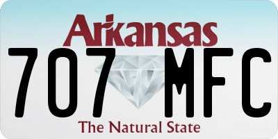 AR license plate 707MFC