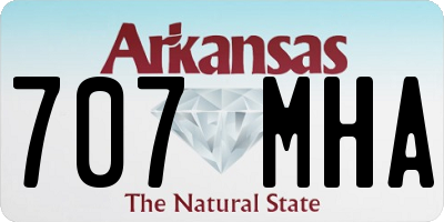 AR license plate 707MHA
