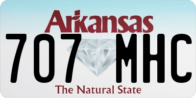 AR license plate 707MHC