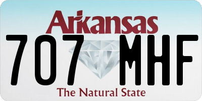 AR license plate 707MHF